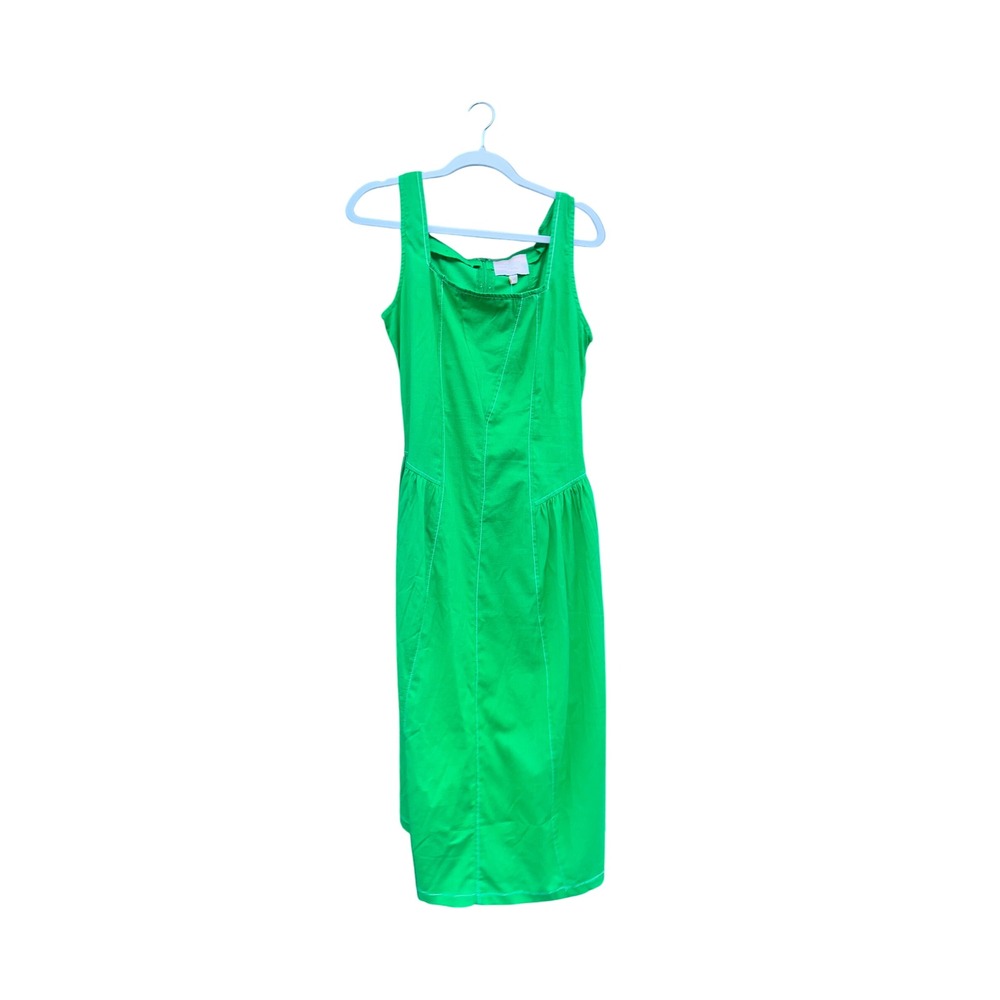 Us‎ together Green Midi Dress Sleeveless Square Neck Cocktail Party Dress medium